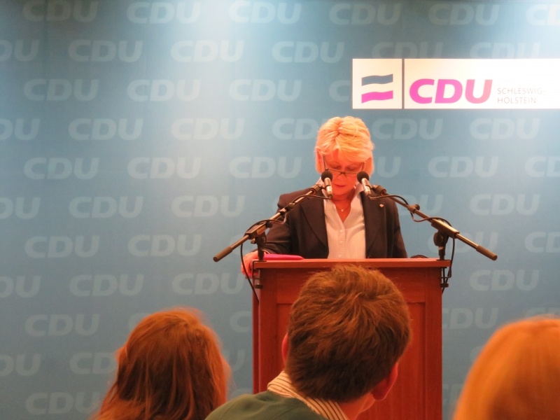 Unsere Kreisvorsitzende Astrid Damerow, MdL begrüßt die Anwesenden.