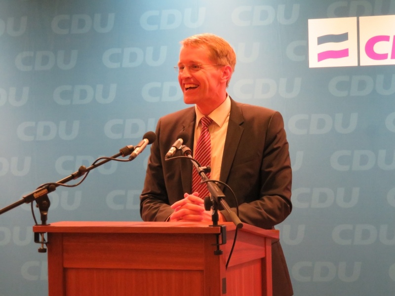 Daniel Günther, MdL und Oppositionsführer, macht uns mit seiner Rede Lust auf Wahlkampf!